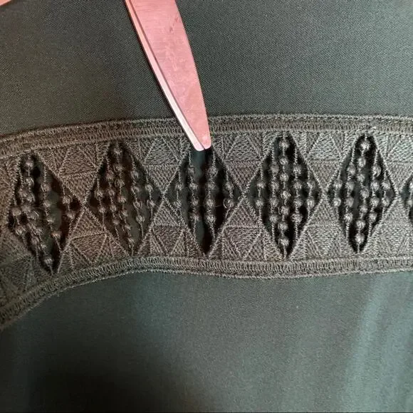 Sandro green Verden lace inset‎ blouse small new - Picture 9 of 11